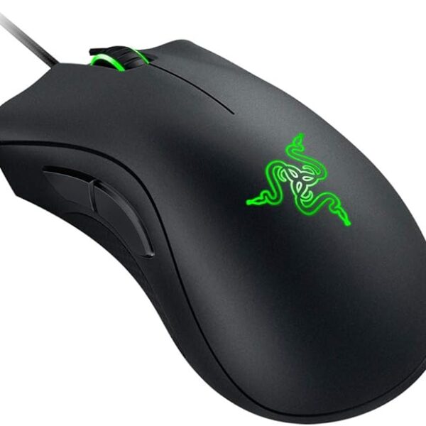 Razer Deathadder Essential Gaming Mouse: 6400 Dpi Optical Sensor - 5 Programmable Buttons - Mechanical Switches - Rubber Side Grips - Classic Black